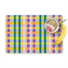 Ruit - Patroon - Kleurrijk Placemat vinyl groot 368 -zzzproduct_Kitchenyeah-website