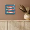 Vissen - Rood - Blauw plexiglas 5mm klein -sfeer5