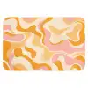 Abstract - Golvend - Oranje WCmat klein -3d