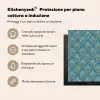 Symmetrisch - Patroon - Blauw Inductie beschermer vinyl 3mm middel 274 -zzzsfeer2_ITA