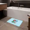Oh ok - Blauw - Kleurrijk Badmat klein -sfeer3