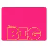 Minimalistisch - Roze - Dream big - Grafisch muismat rubber klein -3d