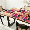 Kleurvakken - Recht - Rond - Abstract Placemat vinyl groot -zzsfeer4_Kitchenyeah-website