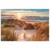 Duin - Planten - Zonsondergang - Strand - Zee poster papier klein -3d
