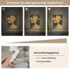 Vrouw - Hoed - Geel Light Box met kabel (Tafellamp) klein -USP_dimbaarNL