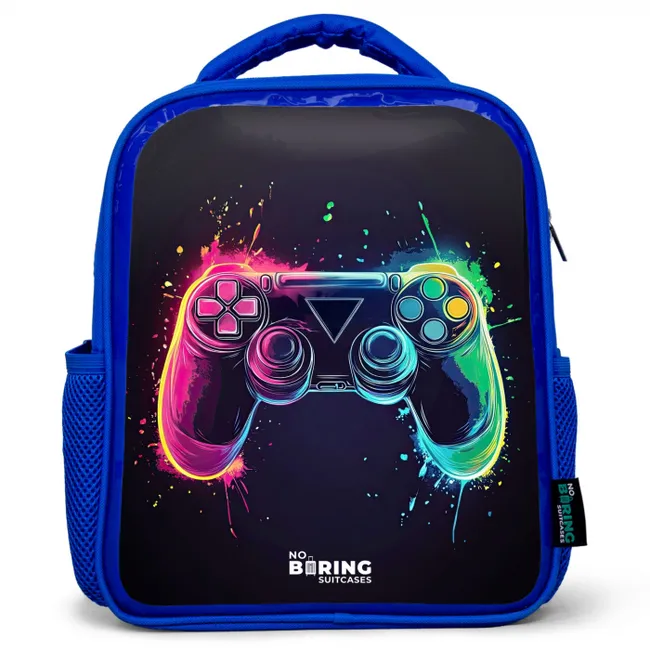 Kids' Backpacks Blue -. Game - Controller - Colorful
