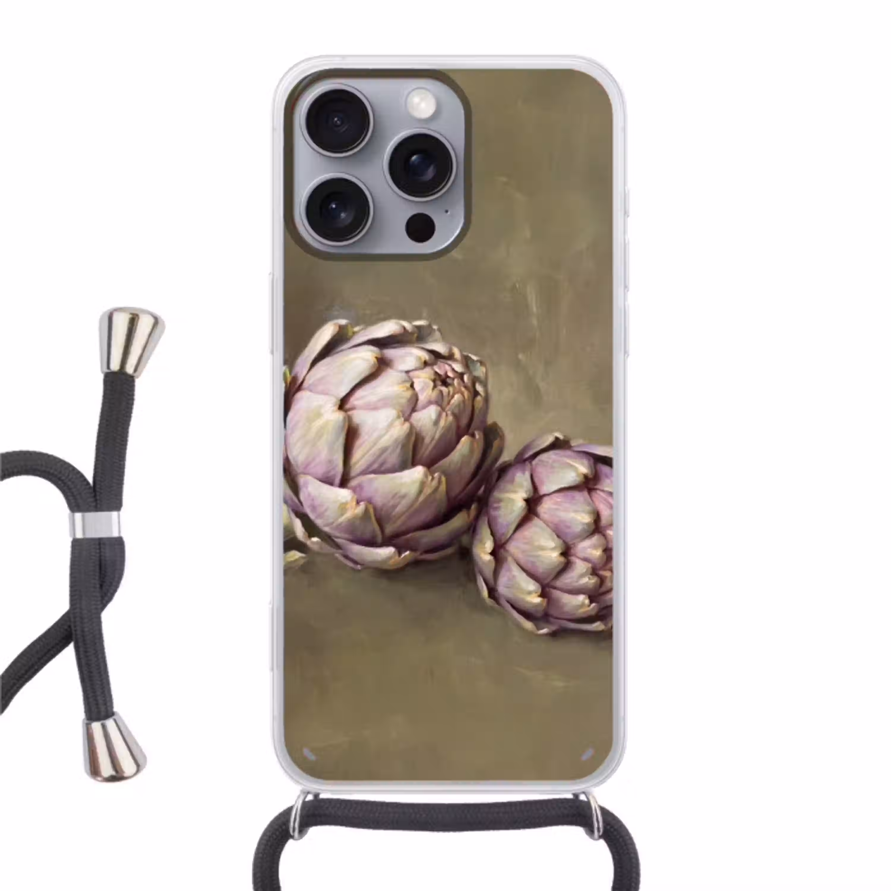 Groente - Stilleven - Schilderij Hoesje iPhone 16 Pro Max met koord klein -3d