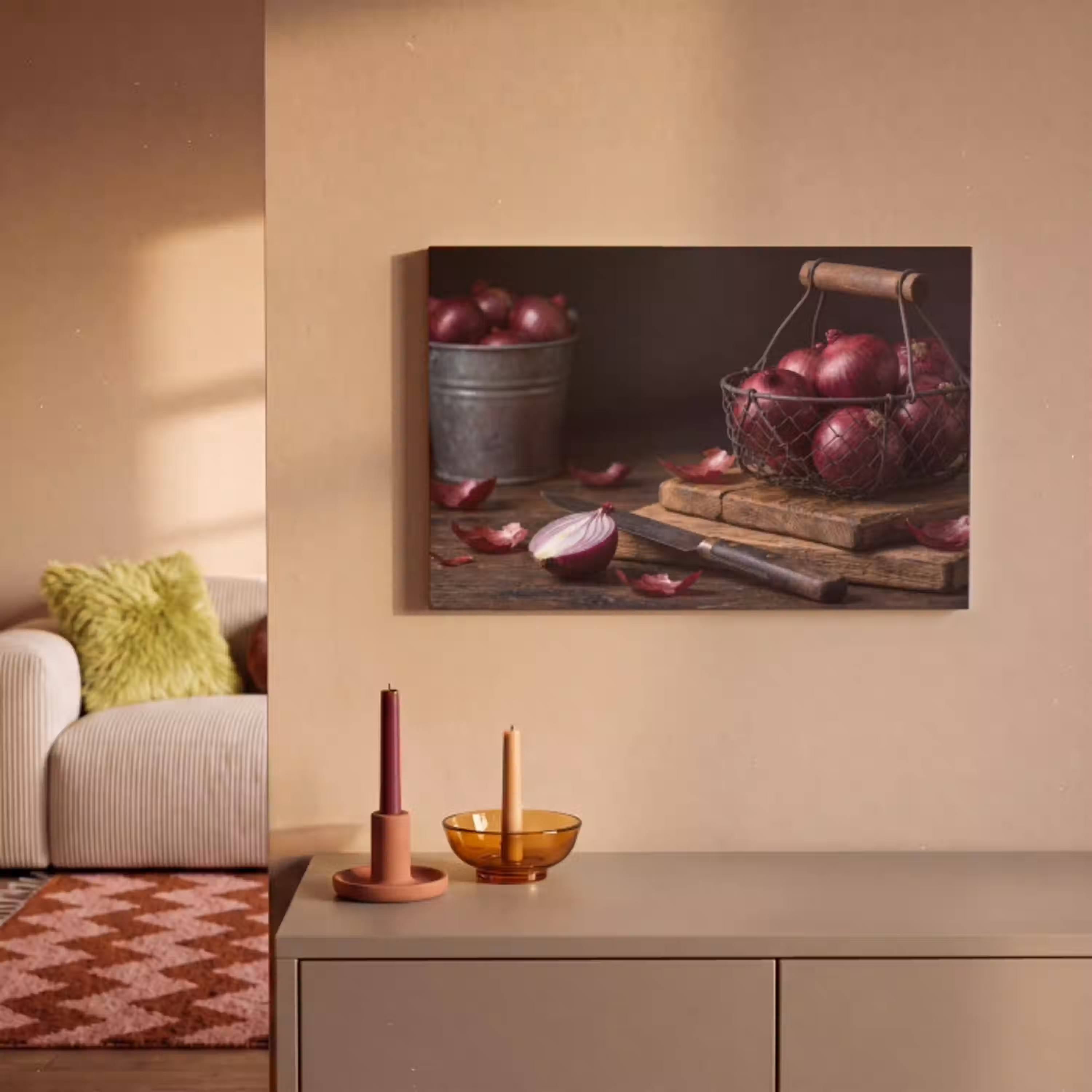 Ui - Eten - Rustiek canvas 2cm klein -sfeer1