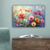 Bloemen - Kleurrijk - Waterverf - Natuur - Zomer canvas 2cm klein -sfeer4