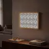 Zwart - Wit - Zebra - Patroon Light Box met batterij (Wandlamp) middel 907 -sfeer1