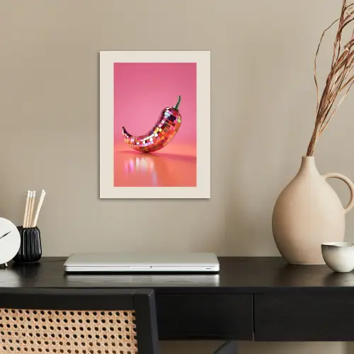 Disco - Peper - Roze poster papier klein -sfeer1