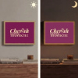Cherish every moment - Cocktailglas - Bordeaux Light Box met batterij (Wandlamp) middel -sfeer3