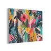 Schilderij - Abstract - Bloemen - Roze PET vilt klein -3d