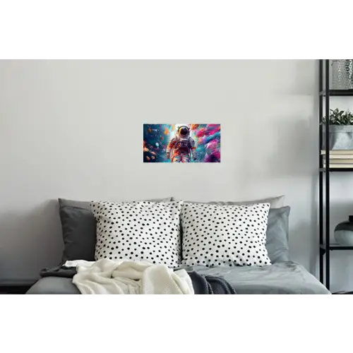 Neon - Meteoriet - Neon - Astronaut Muursticker klein -slaapkamer