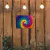 Regenboogkleuren - Spiraal - Kleurrijk tuinposter los doek klein -sfeer1