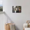 Leeuw - Portret - Verfspatten - Grijs tuinposter los doek klein -sfeer8