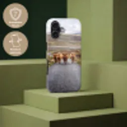 Schotse Hooglanders - Weg - Landschap - Kudde Toughcase MagSafe Apple iPhone 17 klein -USP_PrintM_DE