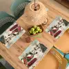 Kerstsfeer - Landelijk - Rood Placemat vinyl groot -zzsfeer5_Kitchenyeah-website