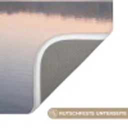 Bomen - Reflectie - Water - Zonsopgang - Serene Badmat klein -USP_AntislipDE