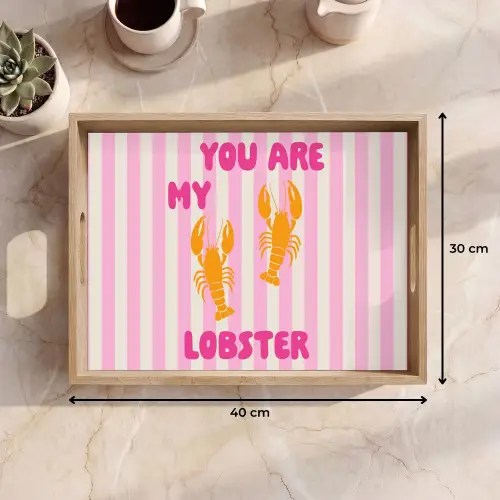 Lobster - Love - Valentijn Dienblad Rechthoek middel -USP_Formaat
