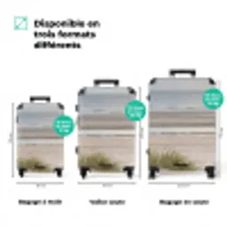 Zandstrand - Bewolkt - Duinen NBS - Handbagage koffer - Volwassenen Unisex middel zzzzzzVergelijking_3FR