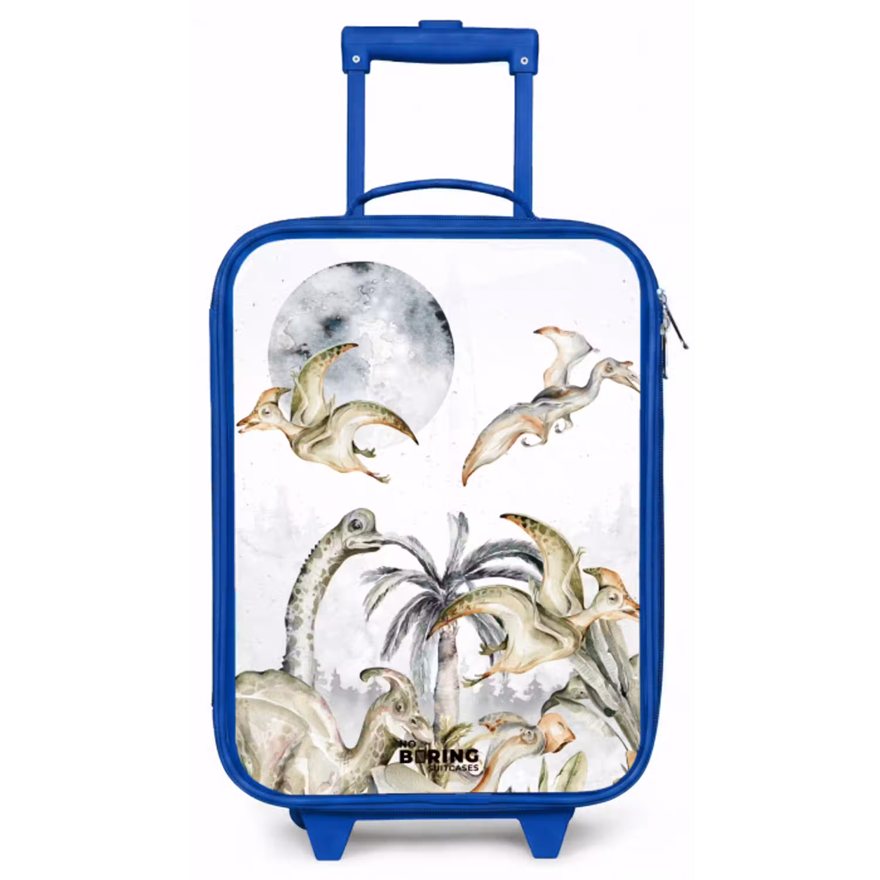 Dino's in de jungle Kinderkoffer - Blauw klein -zz3dotto