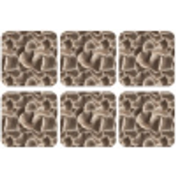 Waaiervorm - Beige - Vezel textuur onderzetter kurk middel 366 -zkaufland3dotto