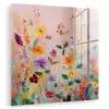 Schilderij - Bloemen - Abstract - Kleurrijk plexiglas 5mm klein -zzzproduct_nieuw