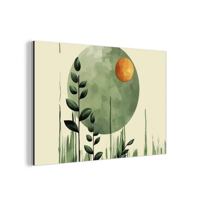 Abstract - Natuur - Kunst - Zon - Modern aluminium wit klein -3d