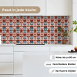 Vintage - Motief - Kleurrijk keuken achterwand 2 middel 871 -sfeer4_DE