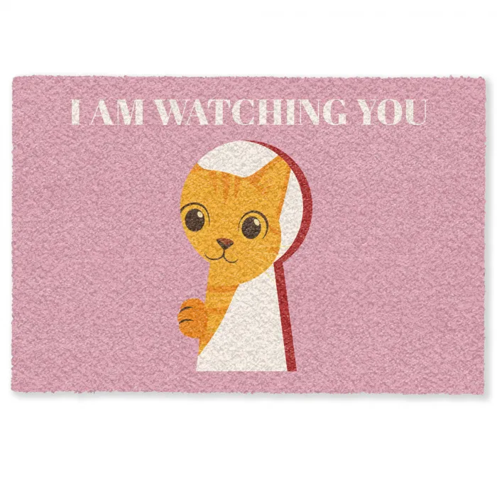 Cat - Quote  - Pink Deurmat klein -zkaufland3d