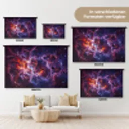 Space - Stars - Abstract - Colorful Wandkleed katoen klein -tsfeer8_DE