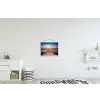 Steiger - Water - Zonsondergang - Roze - Horizon textielposter latten blank klein -kinderkamer