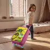 Dino's bij het water Kinderkoffer - Roze klein -sfeer1