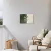 Japandi - Vogel - Groen Tuinposter op houten frame 2 cm dik klein -sfeer1