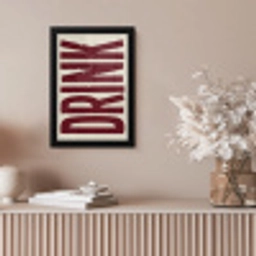 Rood - Vintage - Decoratie - Japandi fotolijst zwart zonder passe partout klein -sfeer5