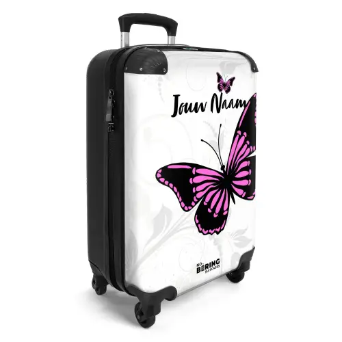 Magenta monarch NBS - Handbagage koffer - Kinderen Unisex middel -productfoto_3d