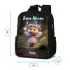 Beer - Vlinders - Bos - Fairy Rugzak - Zwart middel -productfoto_formaten