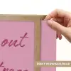 Eat me out don't stress me out - Roze - Handgeschreven Light Box met batterij (Wandlamp) middel -USP_websiteprintNL