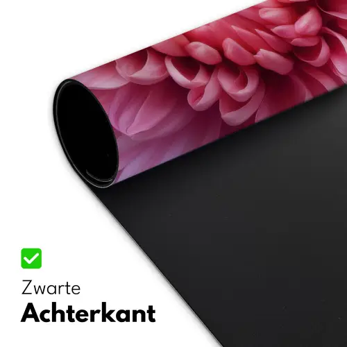 Dahlia - Bloem - Close up - Roze Muismat XXL klein -sfeer2