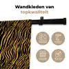 Oranje - Tijger - Zwart - Patroon Wandkleed katoen klein 269 -sfeer2