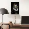 Willem van Oranje - Adriaen Thomasz - Zwart - Wit aluminium wit klein -sfeer5