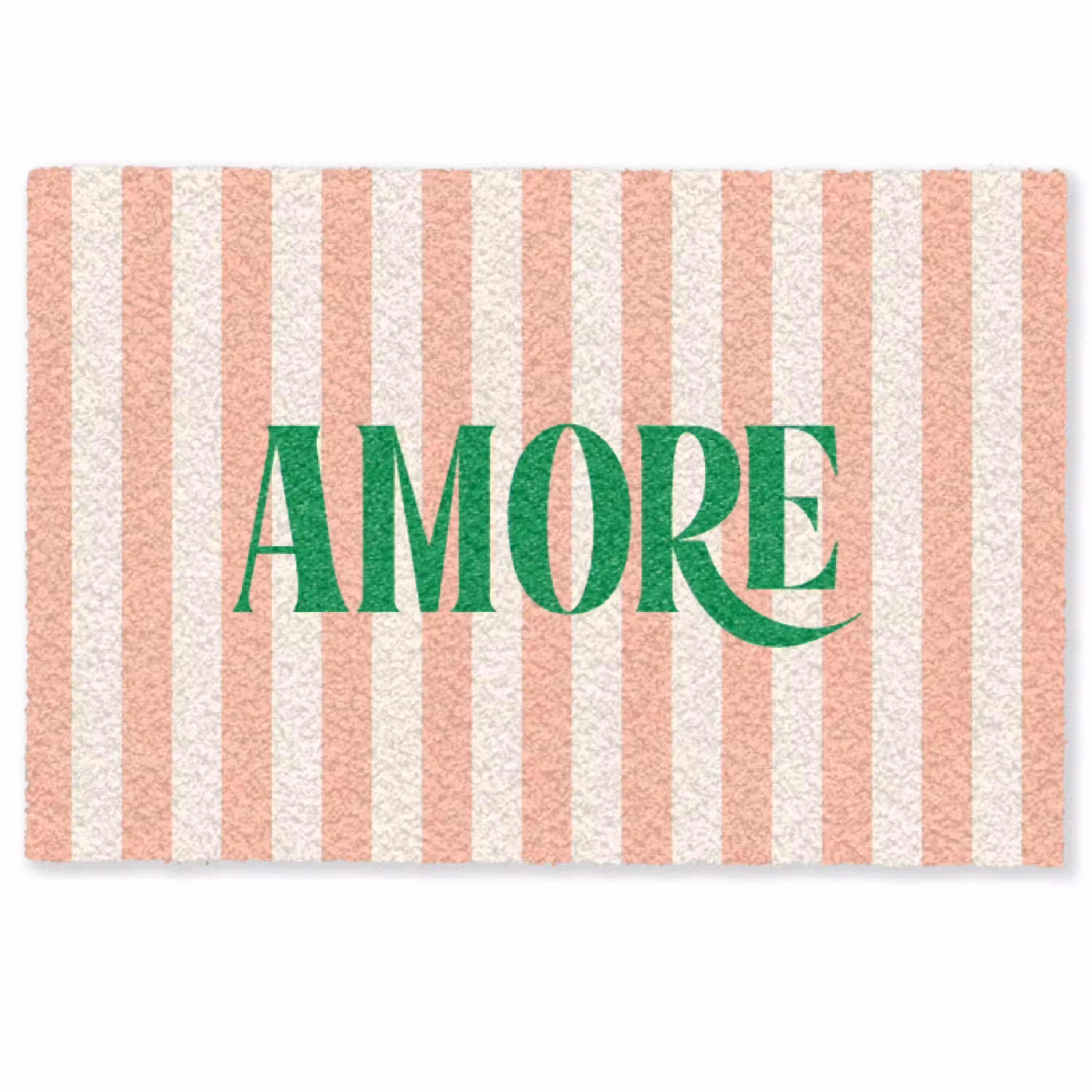 Zachtroze - Groen- Strepen - Amore Deurmat klein -zkaufland3d