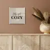 Beige - Winter - Quote - Cozy plexiglas 5mm klein -sfeer5