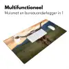 Longhorn - Landschap - Zonsondergang Muismat XXL klein -sfeer4