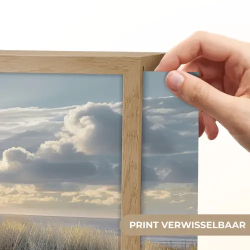 Zonsondergang - Duinen - Planten - Natuur - Strand Light Box met batterij (Wandlamp) middel -USP_websiteprintNL