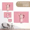 Roze - Mokkapot - Illustratie - Koffie tuinposter los doek klein -Xsfeer9_DE