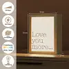 Minimalistisch - Love - Beige Light Box met kabel (Tafellamp) klein -USP_websiteoverzichtNL