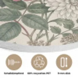 Romantisch - Design - Kleurrijk Akoestische PET Vilt - Rond klein -closeup_DE