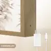 Giraffe - Bladeren - Bruin - Jungle - Kind Light Box met batterij (Wandlamp kind) middel -USP_websiteoplaadbaarNL